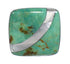 Genuine Sterling Silver Turquoise Ring Size 6-3/4 RX88727