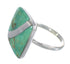 Genuine Sterling Silver Turquoise Ring Size 6-3/4 RX88727