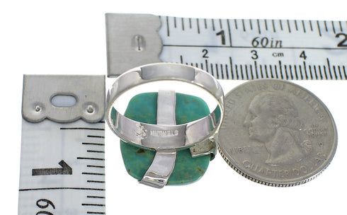 Turquoise Sterling Silver Jewelry Ring Size 6 RX88738