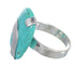 Genuine Sterling Silver Turquoise Jewelry Ring Size 5-3/4 RX88765