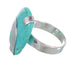 Sterling Silver Turquoise Southwest Jewelry Ring Size 7-3/4 RX88771