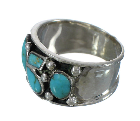 Sterling Silver Turquoise Ring Size 8-1/2 FX91362