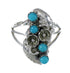 Sterling Silver Turquoise Southwest Ring Size 4-3/4 FX90894
