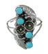 Genuine Sterling Silver Turquoise Ring Size 6-3/4 FX90909