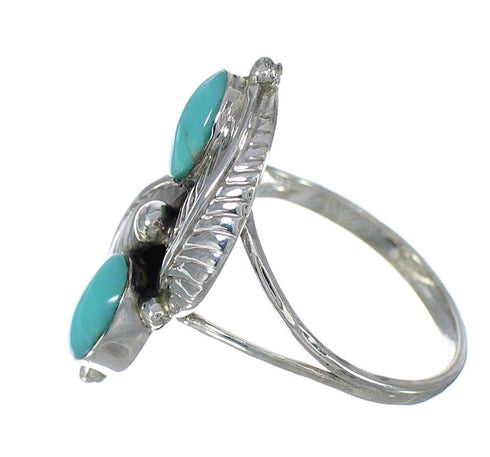 Sterling Silver Turquoise Jewelry Ring Size 6-1/2 FX90990