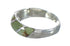 Turquoise Inlay Southwest Jewelry Genuine Sterling Silver Ring Size 6-1/4 AX93210