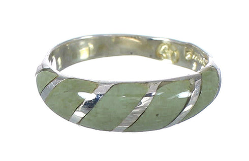Turquoise Silver Jewelry Southwest Ring Size 6-3/4 AX93219