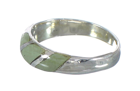 Turquoise Silver Jewelry Southwest Ring Size 6-3/4 AX93219