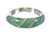 Turquoise Inlay Jewelry Silver Southwest Ring Size 5-3/4 AX93225