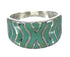 Turquoise Inlay Genuine Sterling Silver Ring Size 6-1/2 AX93071