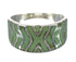 Turquoise Inlay Silver Southwestern Ring Size 5-3/4 AX93080