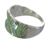 Turquoise Inlay Silver Southwestern Ring Size 5-3/4 AX93080