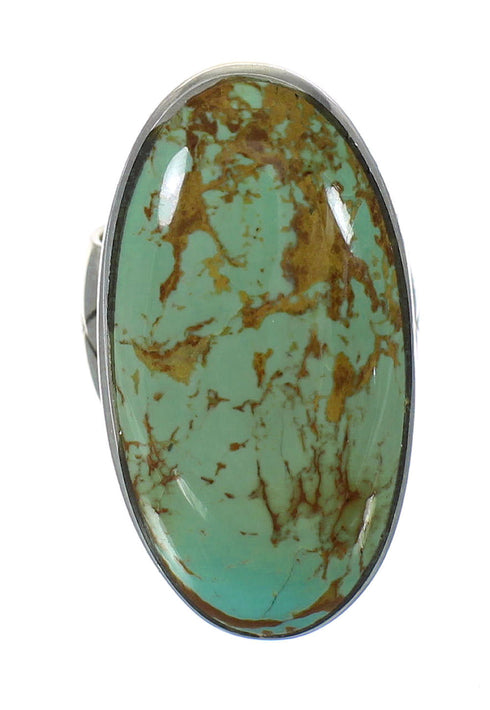 Authentic Sterling Silver Turquoise Jewelry Ring Size 4-1/4 AX92658