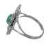 Southwest Sterling Silver Turquoise Flower Ring Size 8 FX91423