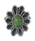 Genuine Sterling Silver Turquoise Flower Ring Size 5-1/4 FX91436