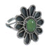 Sterling Silver Turquoise Flower Ring Size 6-1/4 FX91445