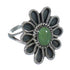 Sterling Silver Turquoise Flower Jewelry Ring Size 8-1/4 FX91450