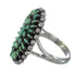 Genuine Sterling Silver Turquoise Needlepoint Ring Size 5-1/2 FX91842