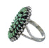 Authentic Sterling Silver Turquoise Needlepoint Jewelry Ring Size 6-1/4 FX91847
