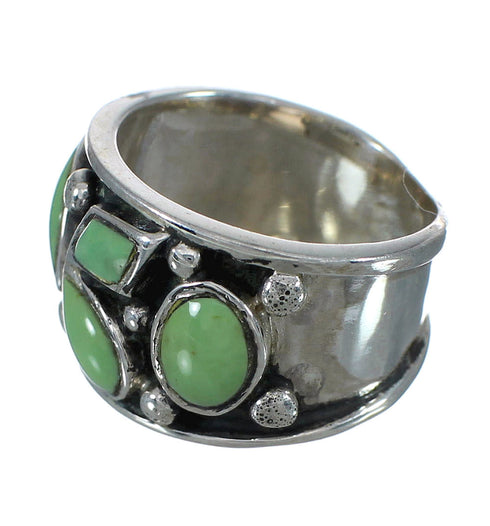 Southwest Silver Turquoise Ring Size 5-1/2 YX90738