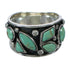 Southwest Genuine Sterling Silver Turquoise Ring Size 7 YX90742