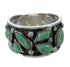 Southwest Turquoise Genuine Sterling Silver Ring Size 7-3/4 YX90758