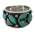 Southwest Turquoise And Sterling Silver Ring Size 5 YX90764