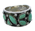 Southwest Turquoise And Authentic Sterling Silver Ring Size 7-3/4 YX90770