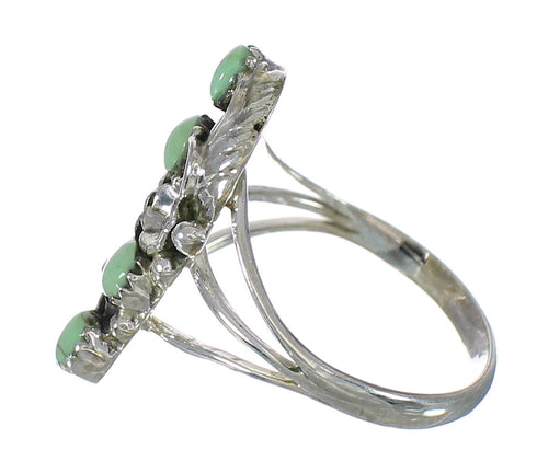 Genuine Sterling Silver Turquoise Jewelry Ring Size 7-3/4 FX91866