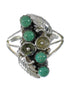 Genuine Sterling Silver Turquoise Ring Size 5-3/4 FX91869