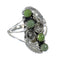 Genuine Sterling Silver Turquoise Jewelry Ring Size 6-1/2 FX91901