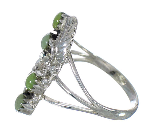 Genuine Sterling Silver Turquoise Jewelry Ring Size 6-1/2 FX91901