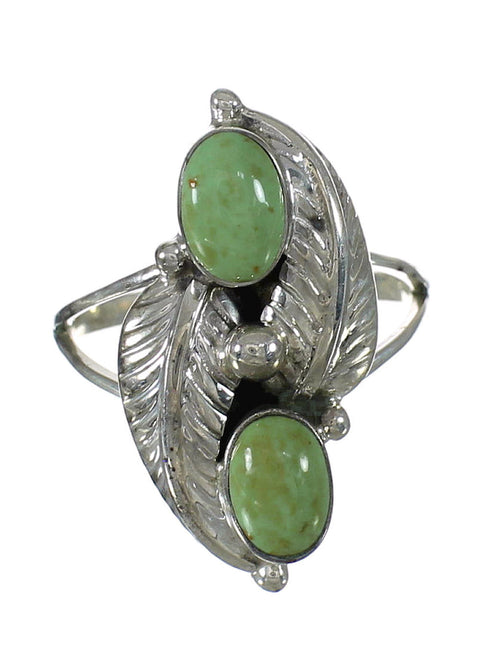 Southwest Sterling Silver Turquoise Ring Size 8-1/2 FX91484