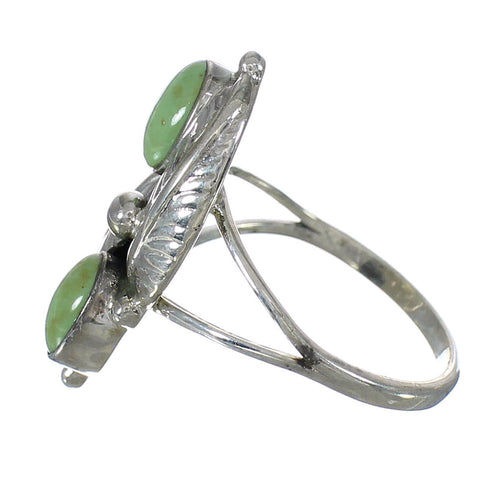 Sterling Silver Turquoise Jewelry Ring Size 5-3/4 FX91479