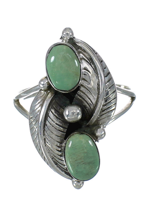 Sterling Silver Turquoise Jewelry Ring Size 7-1/2 FX91488