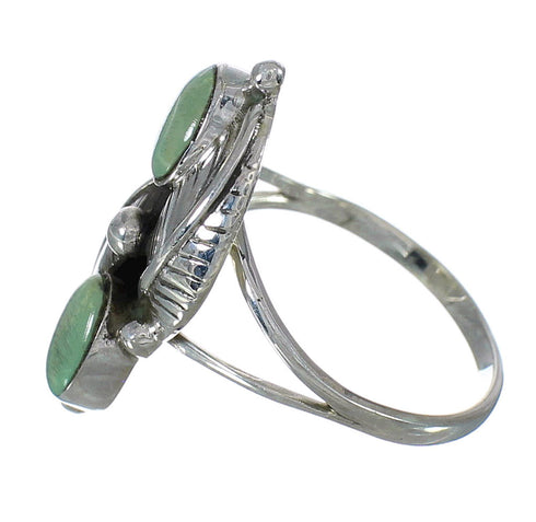 Sterling Silver Turquoise Jewelry Ring Size 7-1/2 FX91488