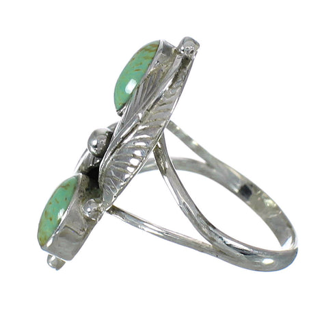 Sterling Silver Turquoise Jewelry Ring Size 5-3/4 FX91534