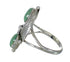 Genuine Sterling Silver Turquoise Ring Size 5-1/2 FX91555