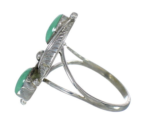 Sterling Silver Turquoise Ring Size 8 FX91572