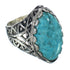 Authentic Sterling Silver Turquoise Southwest Ring Size 7-3/4 FX93390