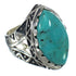 Sterling Silver Turquoise Southwest Jewelry Ring Size 5-1/4 FX93394