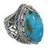 Genuine Sterling Silver Turquoise Southwest Ring Size 5-1/4 FX93404