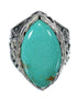 Sterling Silver Turquoise Southwest Ring Size 7-1/4 FX93421