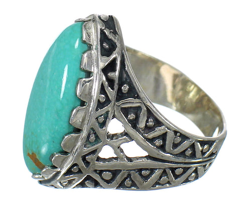 Sterling Silver Turquoise Southwest Ring Size 7-1/4 FX93421