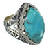 Genuine Sterling Silver Turquoise Southwest Ring Size 5-1/4 FX93460