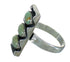 Silver And Turquoise Southwestern Jewelry Ring Size 6-1/4 FX90365