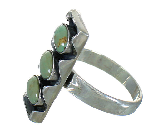 Sterling Silver And Turquoise Ring Size 6-3/4 FX90367