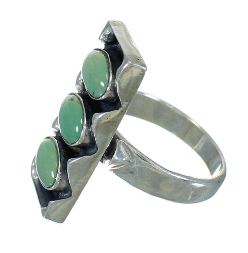 Sterling Silver And Turquoise Ring Size 5-1/4 FX90382