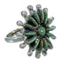 Needlepoint Turquoise Sterling Silver Ring Size 6 FX90407