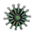 Needlepoint Turquoise Sterling Silver Ring Size 6 FX90407